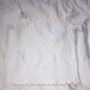 off the shoulder short sleeve